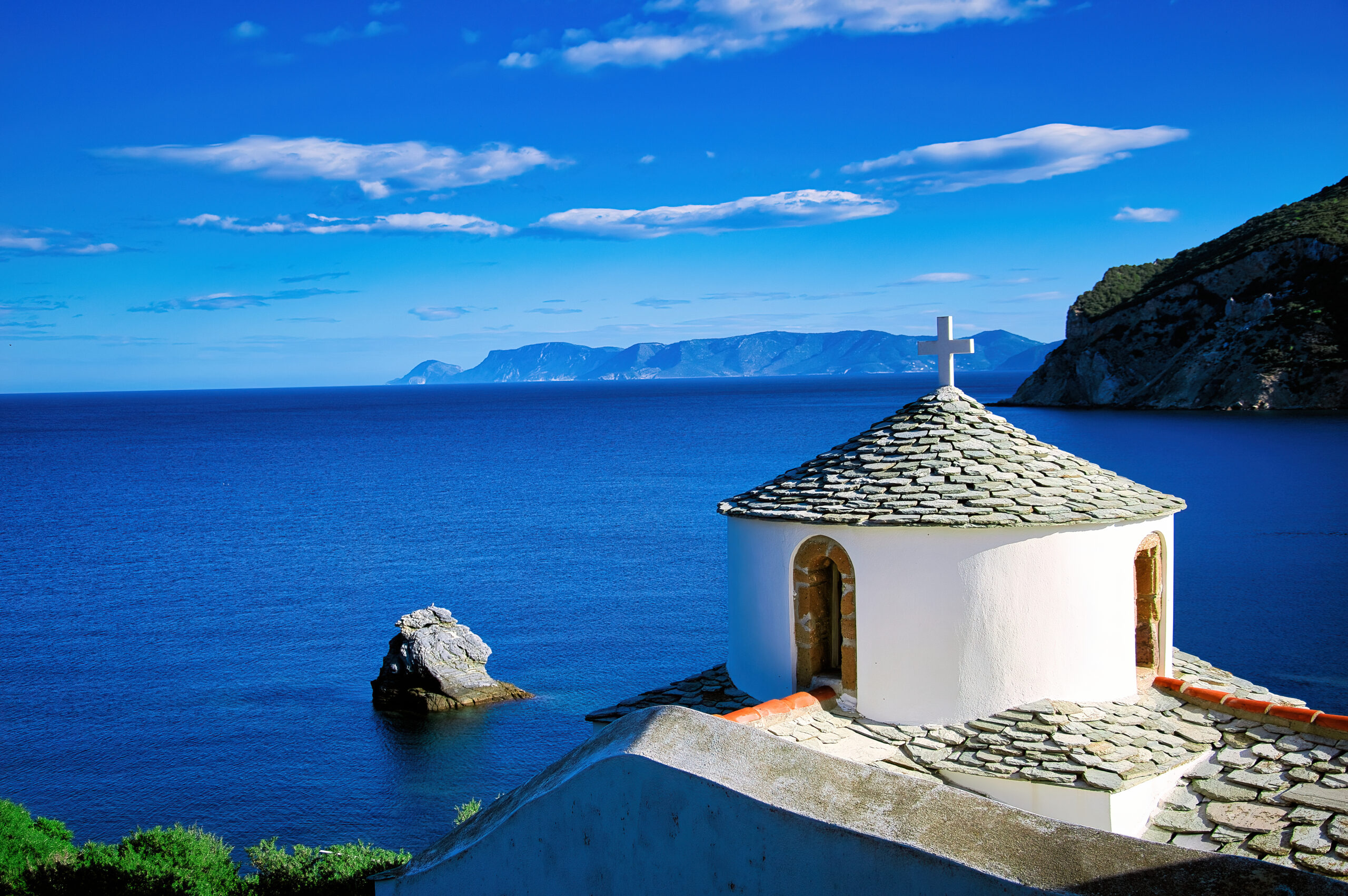 Greece, Skopelos Island , Holy Monastery Of The Annunciation