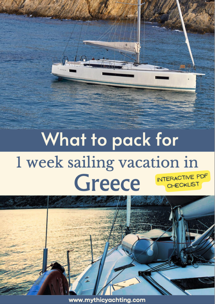 Interactive Sailing Checklist Packing